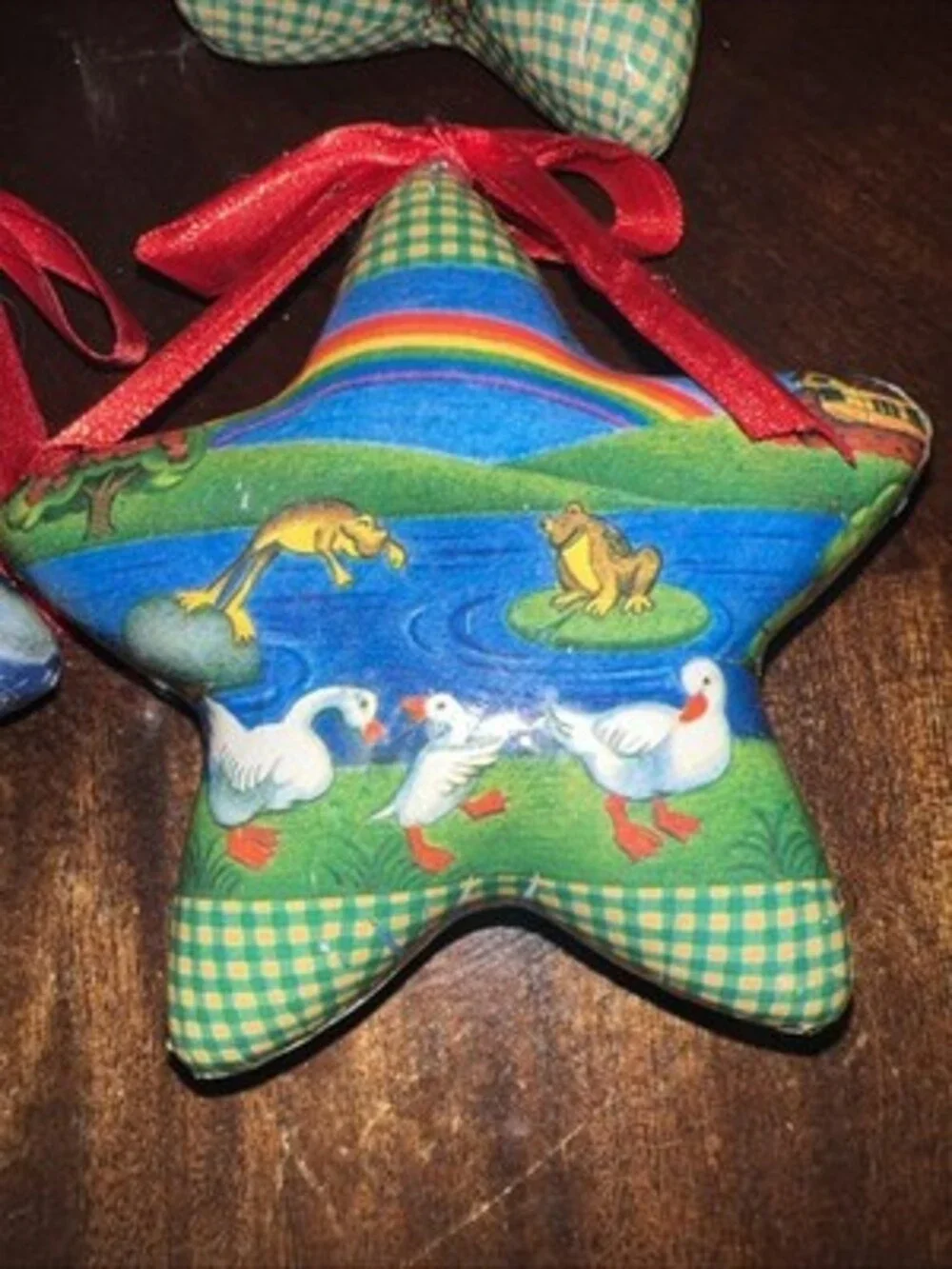 Noahs Ark Christmas Ornaments Decoupage in Original Box Set of 12 Vintage 1996
